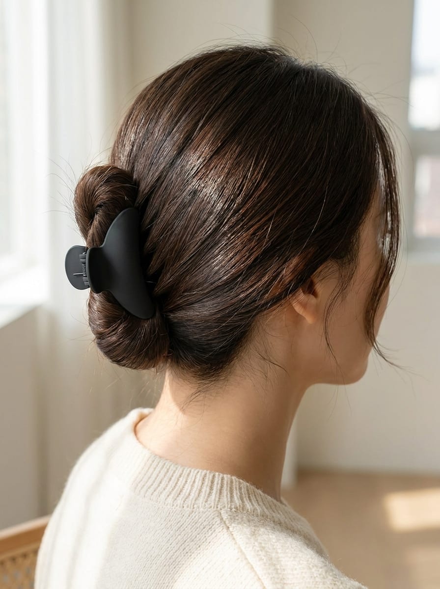 Sleek Claw Clip Frisur - Claw Clip Frisur